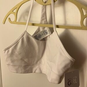 Athleta Girl Classic White Sports Bra